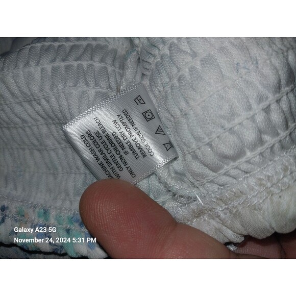 MADDEN NYC Floral Smocked Double Ruffle Skort Small - Picture 7 of 7